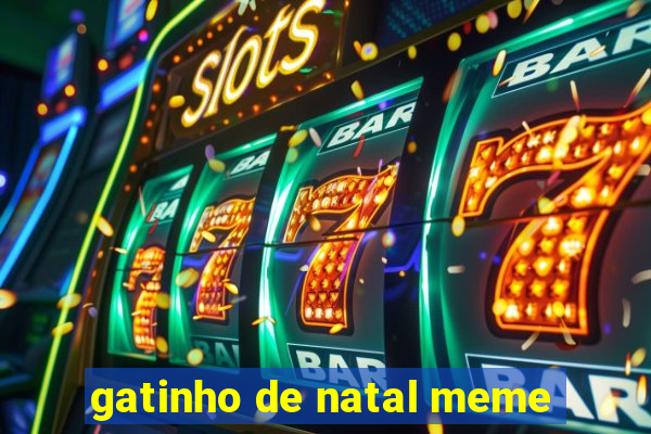 gatinho de natal meme